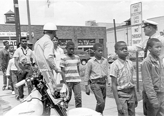 children arrested in Birmingham