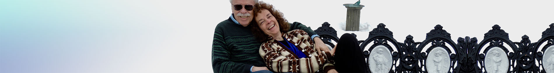 terry and ann on bench