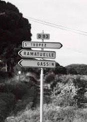 Saint Tropez Road Sign