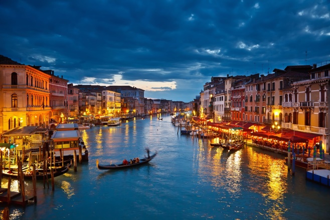 Venice by night