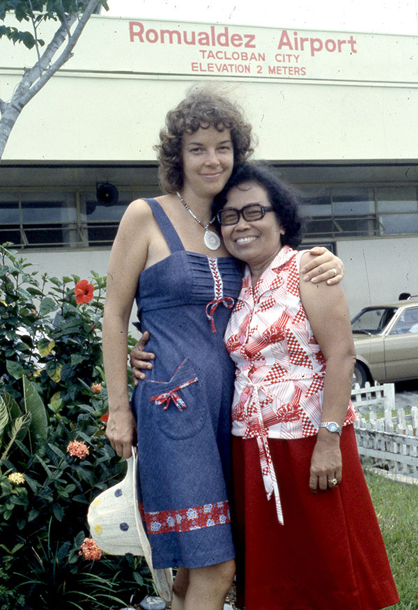 Ann Marshall and Mrs Villacorte, 1978