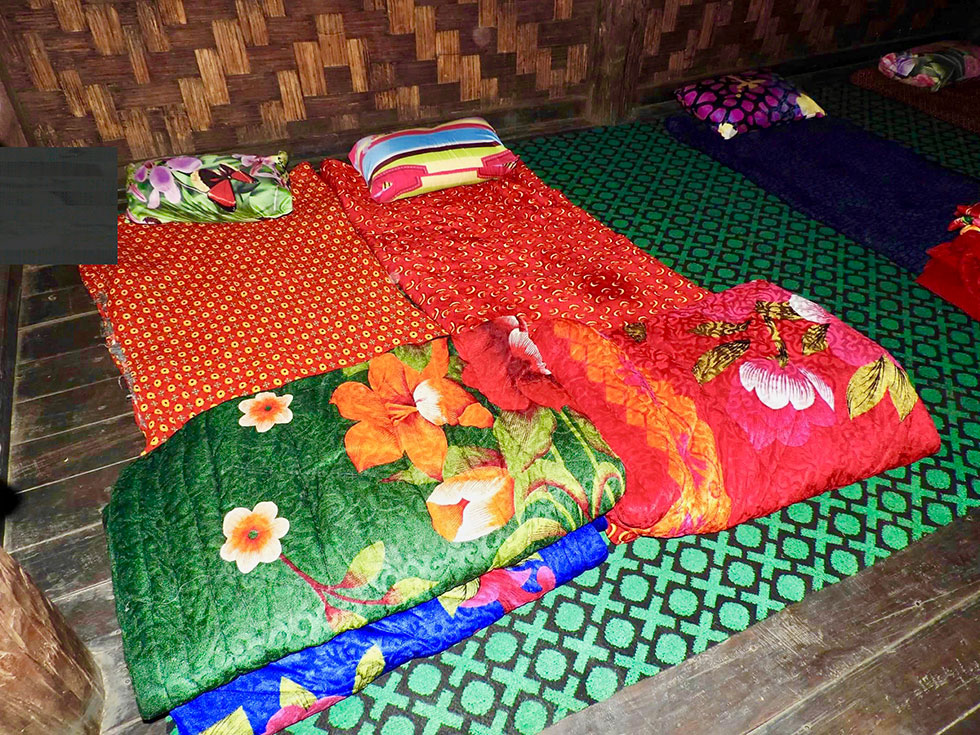 Jha deh Village sleeping quarters